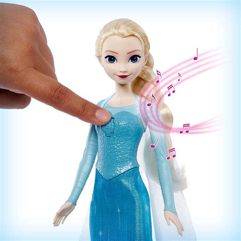 elsa frozen doll singing|elsa singing doll with microphone.